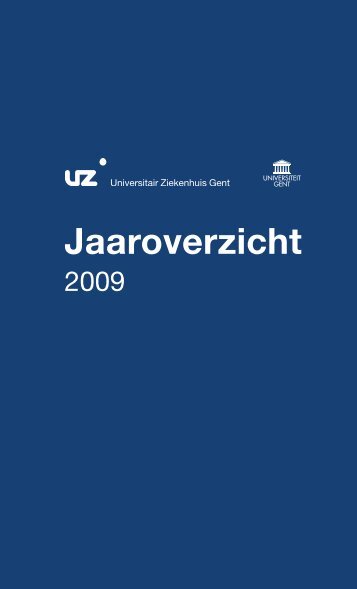 jaaroverzicht 2009 - UZ Gent