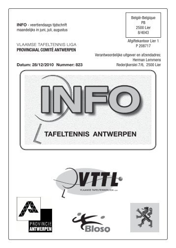 Info 823 - Antwerpen - VTTL