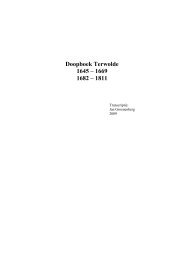 Terwolde doopboek 1645 - 1811