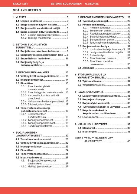 Betonin suojaaminen - Liikennevirasto