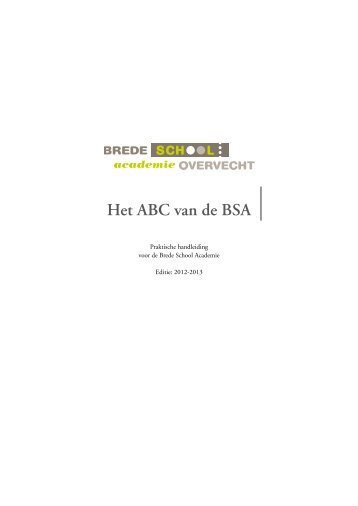 Handboek brede school academie Utrecht - Onderwijstijdverlenging