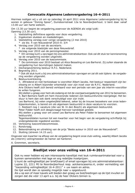 Nieuwsbrief 2-2011 Ruimtevaart Filatelie Club ... - Postzegelblog