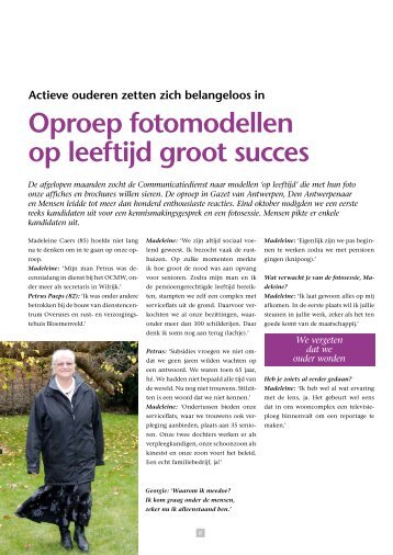 Lees het artikel (PDF) - ocmw antwerpen