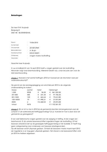 vragen inzake rioolheffing 2010012969.pdf - Gemeenteraad van ...