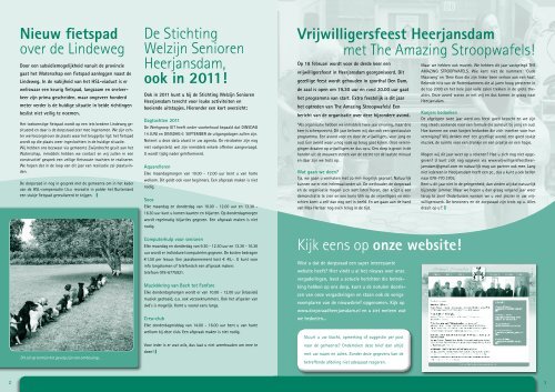 Nieuwsbrief nr 1 2011 - Dorpsraad Heerjansdam