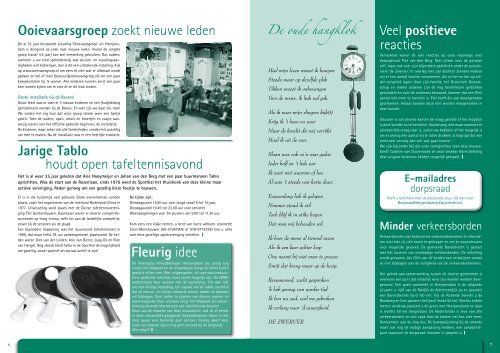 Nieuwsbrief nr 1 2011 - Dorpsraad Heerjansdam