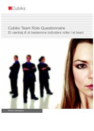 Cubiks Team Role Questionnaire - Cubiks.com