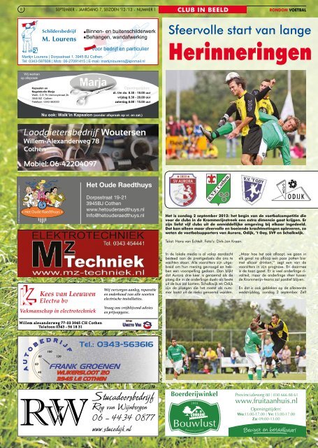 seizoen 2012/2013 nummer 1 - Rondom Voetbal