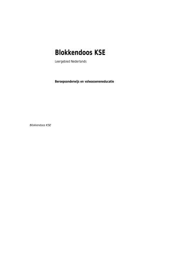 Blokkendoos KSE - Blokkendoos - Slo