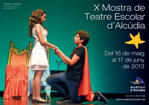 X Mostra de Teatre Escolar d'Alcúdia - Ajuntament d'Alcúdia