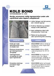 NC E KOLD BOND TS - DK - NCH Europe Inc., Danmark