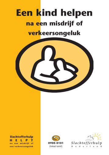 Folder: een kind helpen - Slachtofferhulp Nederland