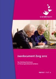 jaardocument Zorg 2012 - Vierstroom