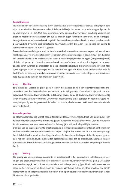 jaardocument Zorg 2012 - Vierstroom