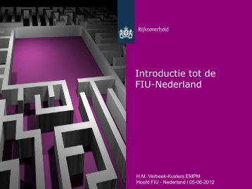 Introductie FIU-Nederland