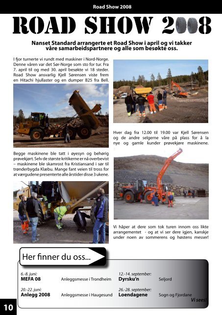 120 tonns Hitachi til Norsk Stein - Nasta AS