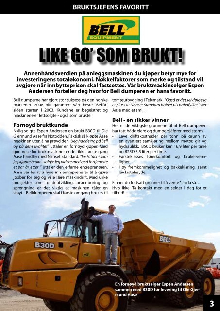 120 tonns Hitachi til Norsk Stein - Nasta AS