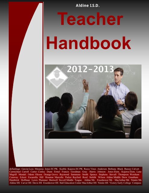 Aldine I.S.D. Teacher Handbook - Aldine Independent School District