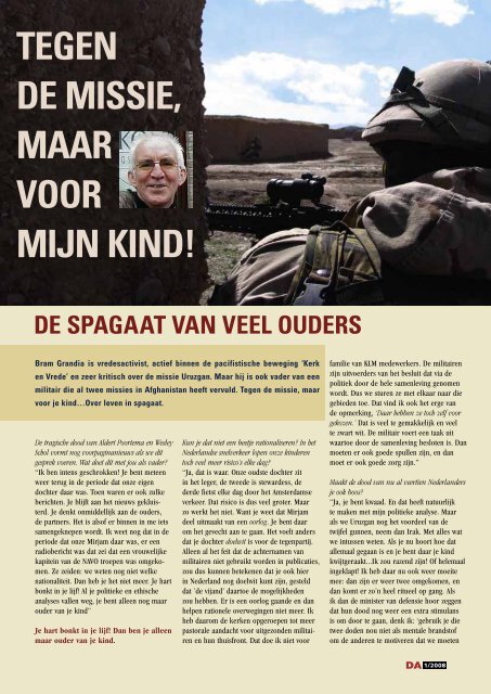 TEGEN DE MISSIE, MAAR VOOR MIJN KIND! - Henri Veldhuis