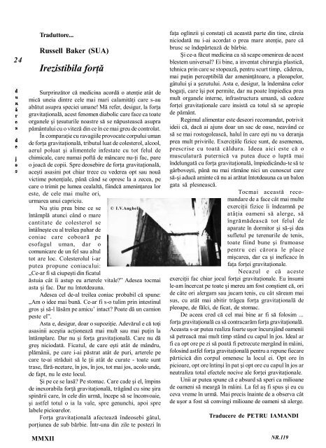 Revista “Dunărea de Jos” – Nr.119 - Centrul Cultural Dunarea de ...
