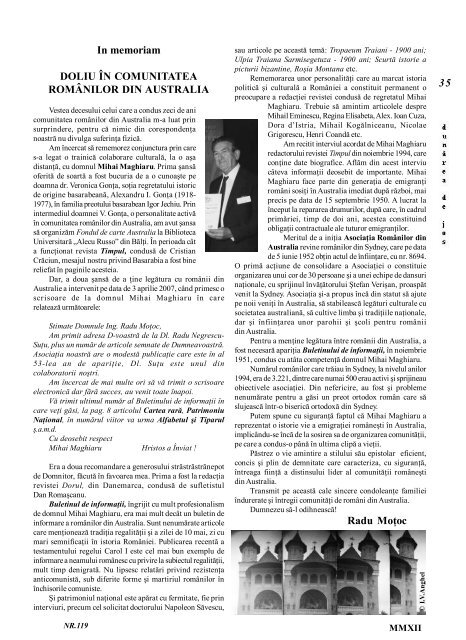 Revista “Dunărea de Jos” – Nr.119 - Centrul Cultural Dunarea de ...