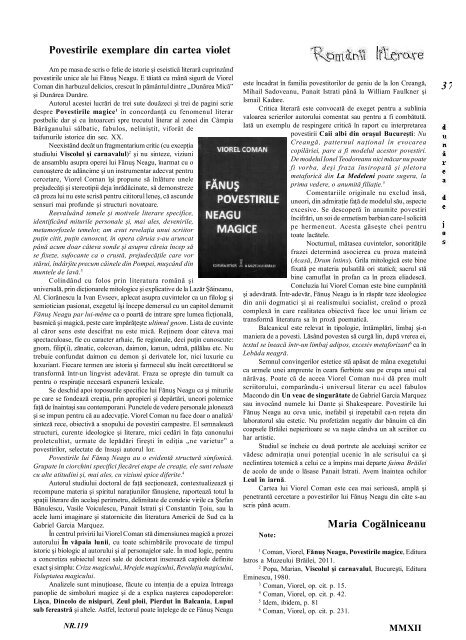 Revista “Dunărea de Jos” – Nr.119 - Centrul Cultural Dunarea de ...