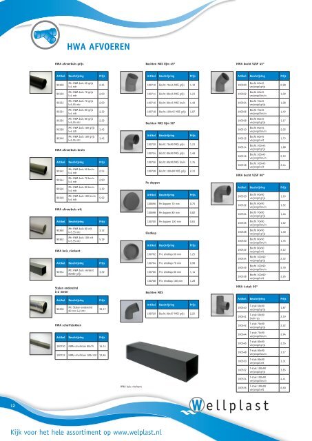 Download hier ons HWA afvoeren assortiment - Welplast