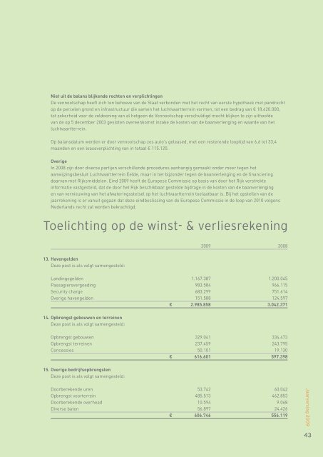 Jaarverslag 2009.pdf - Groningen Airport Eelde