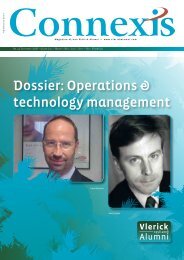 Dossier: Operations & technology management - Vlerick Alumni