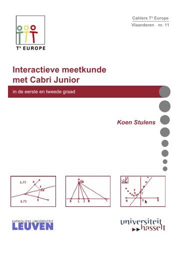 Cahier 11: Interactieve meetkunde met Cabri Junior in de eerste en ...