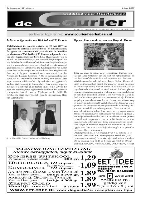 De Courier 06 Juni - Courier Heerlerbaan