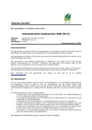 Vlaamse overheid Administratief medewerker GSB (M/V) - Jobpunt ...