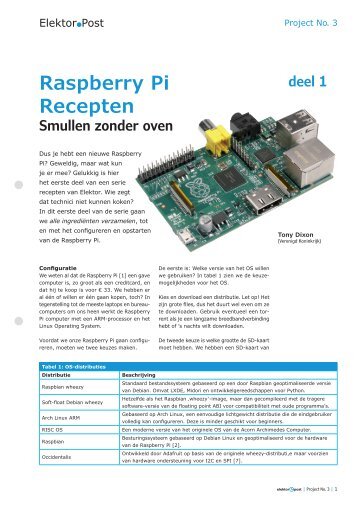 Raspberry Pi Recepten - Elektor Magazine