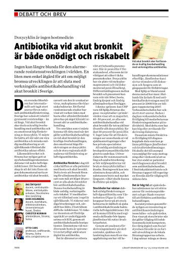 Antibiotika vid akut bronkit är både onödigt och riskabelt - Snowfall