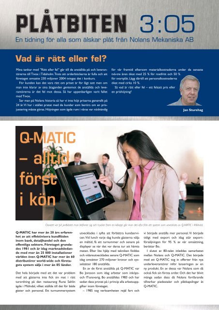 Plåtbiten 2005:03 - Nolans Mekaniska AB
