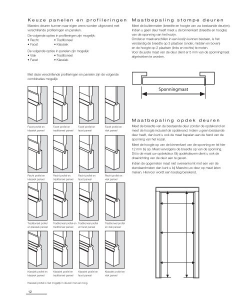 0122737 Maestro prijslijst binnendeuren.indd - Maestro Deuren