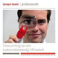 Visievorming op een toekomstbestendig HR-beleid ... - Tempo-Team