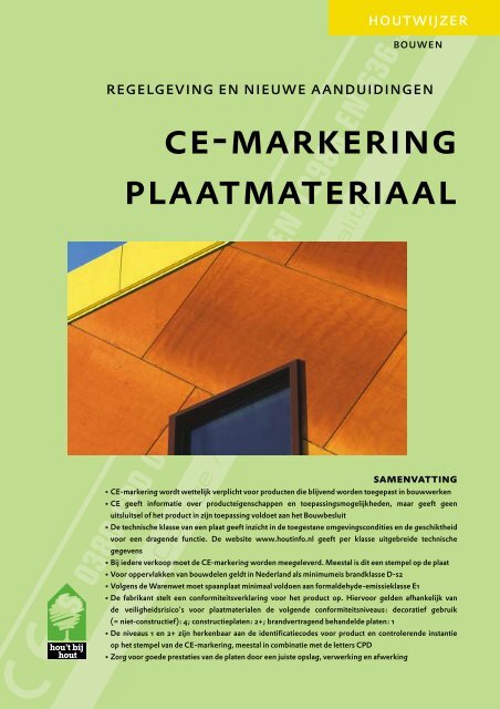 ce-markering plaatmateriaal - Trima
