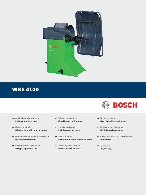 WBE 4100 - Bosch Diagnostics