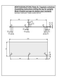 MONTAGEANLEITUNG für Tragsäulen Assembling instructions for ...