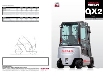 QX2 Serie (Adobe PDF format 2340 KB) - Nissan Forklift