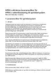 Allmänna leveransvillkor för sprinkleranslutningar - HSY - Helsingin ...