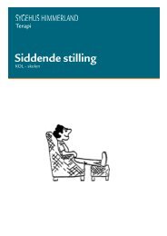 Siddende stilling - KOL-skole - Sygehus Himmerland