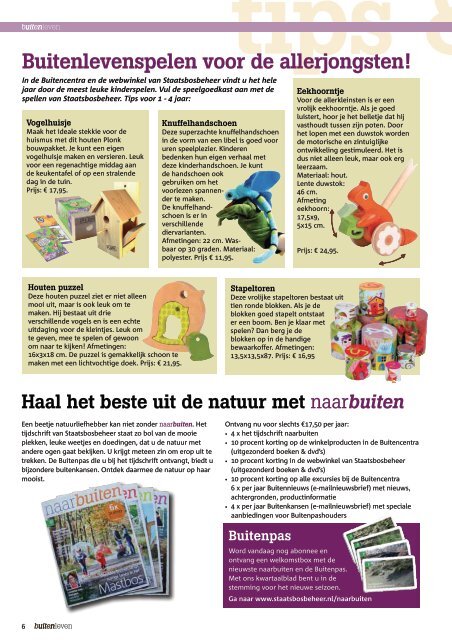 Buitenleven catalogus - Staatsbosbeheer