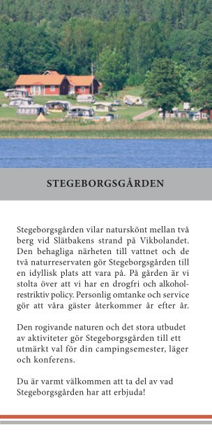 Ladda hem vår folder - Stegeborgsgården