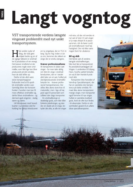 Tryk her for artikel vedr. VSTs transport af 73,5 m. vinge