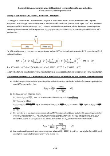 Konstruktion, programmering og kalibrering af ... - Rumfysik