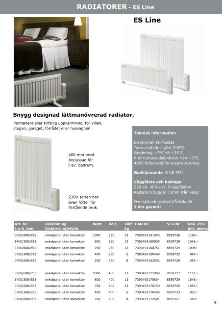 RADIATORER - K Line - Wösab