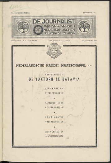 DE FACTORIJ TE BATAVIA