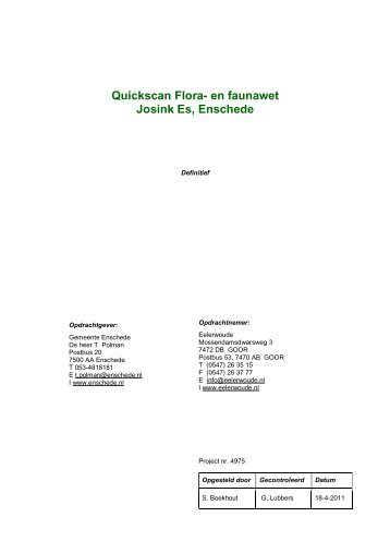 Bijlage 4 Quickscan Flora- en faunawet Josink Es